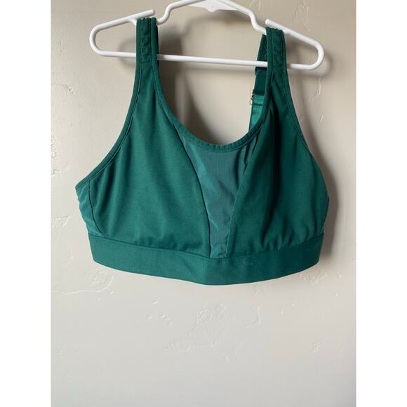 Fabletics Zoe High Impact Sports Bra IV in Rainforest- Size Large - Picture 3 of 8